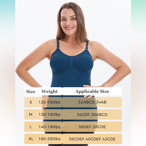 NWOT Hofish Breastfeeding/Nursing Supportive Clip-down Camisole - Picture 6 of 7